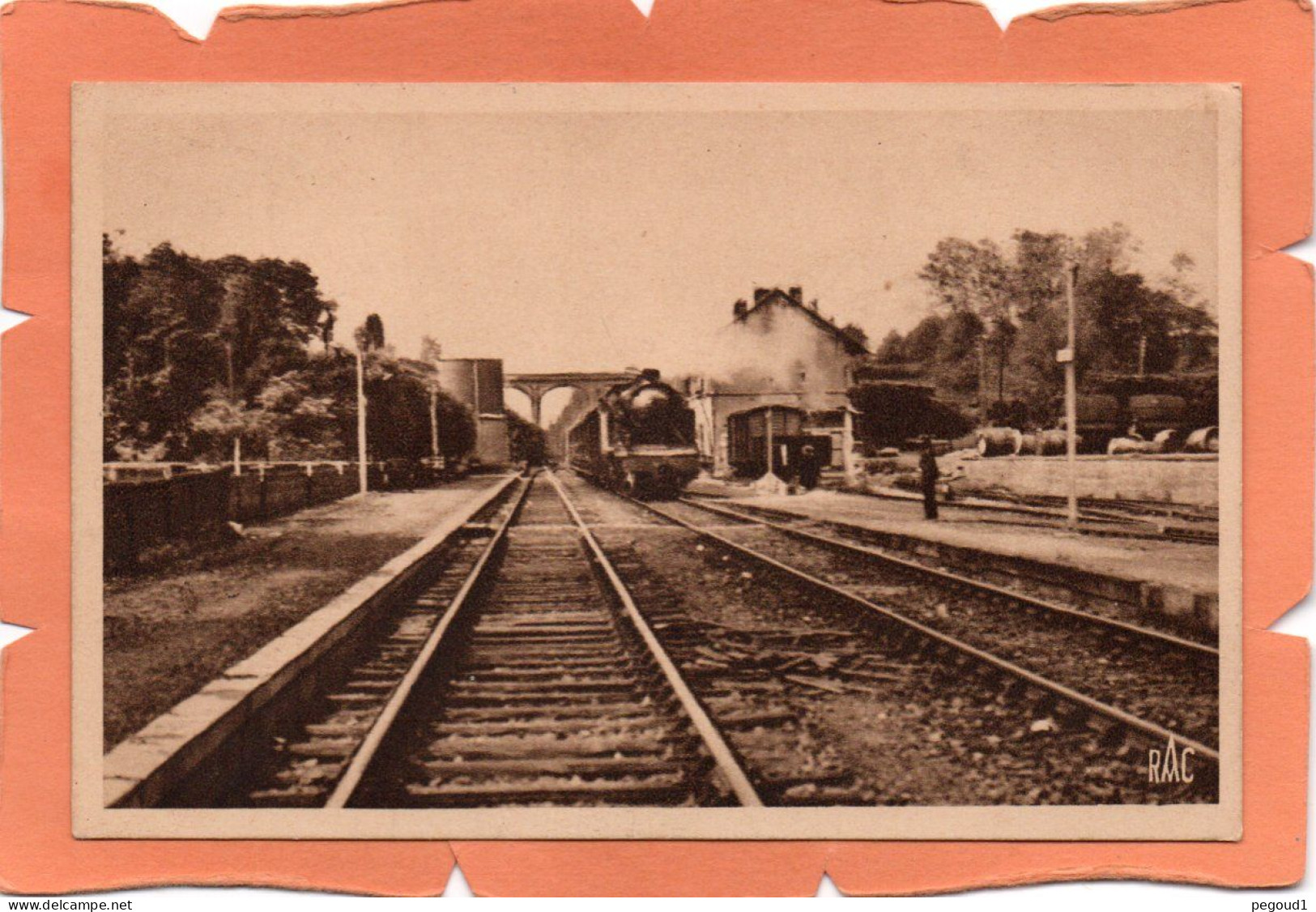 AUZANCES  ( CREUSE )   LA GARE Et Le TRAIN   Achat Immédiat - Auzances