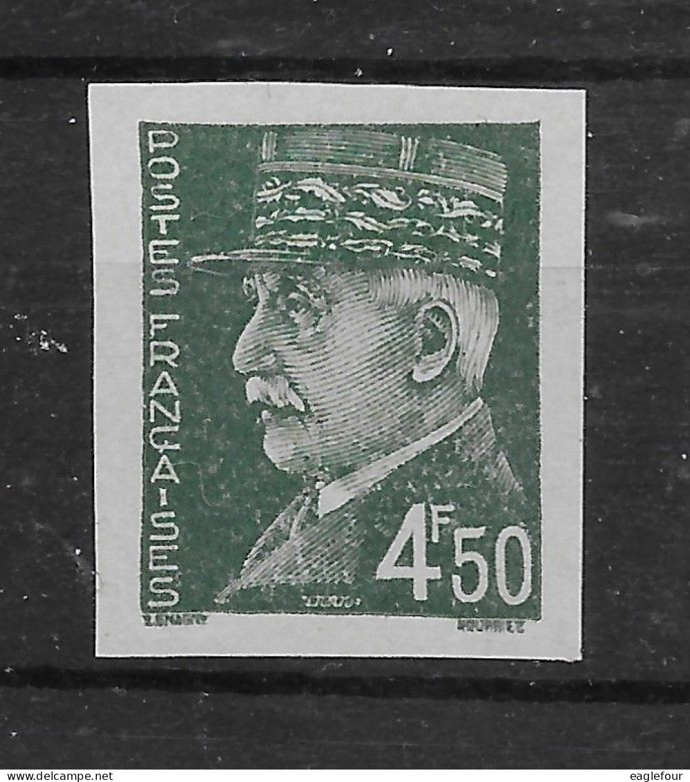 Maréchal Pétain 4,50 F Non Dentelé N° 521B ** TTBE - 1941-1950