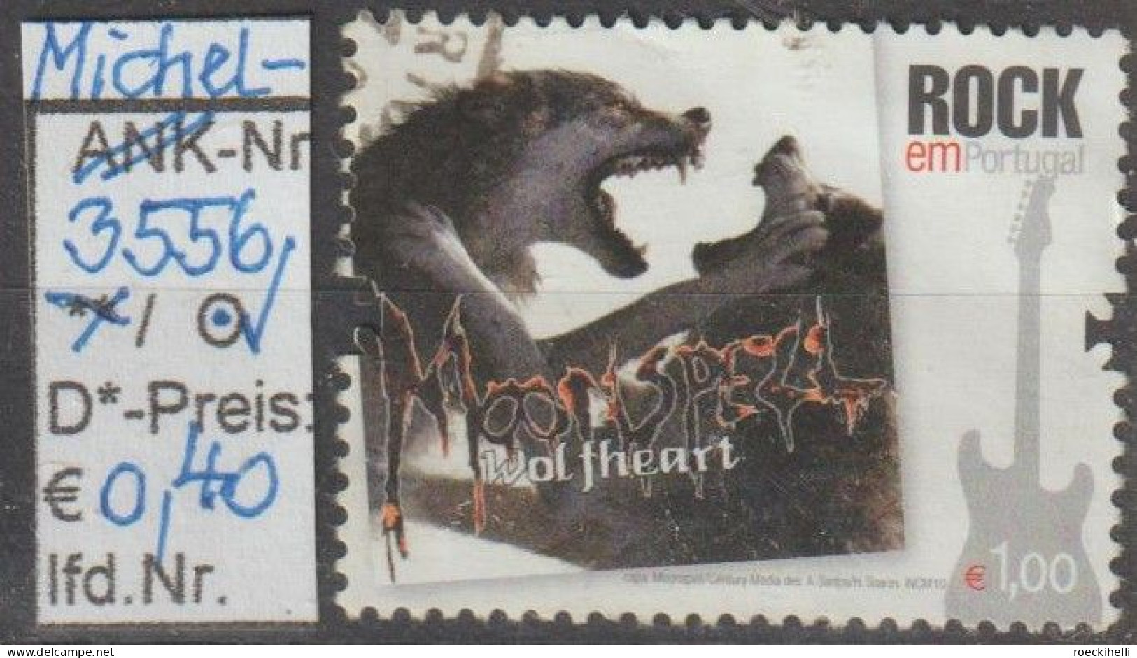 2010 - PORTUGAL - SM "Rockmusik In Portugal" 1,00 € Mehrf. - O Gestempelt - S.Scan (port 3556o) - Used Stamps