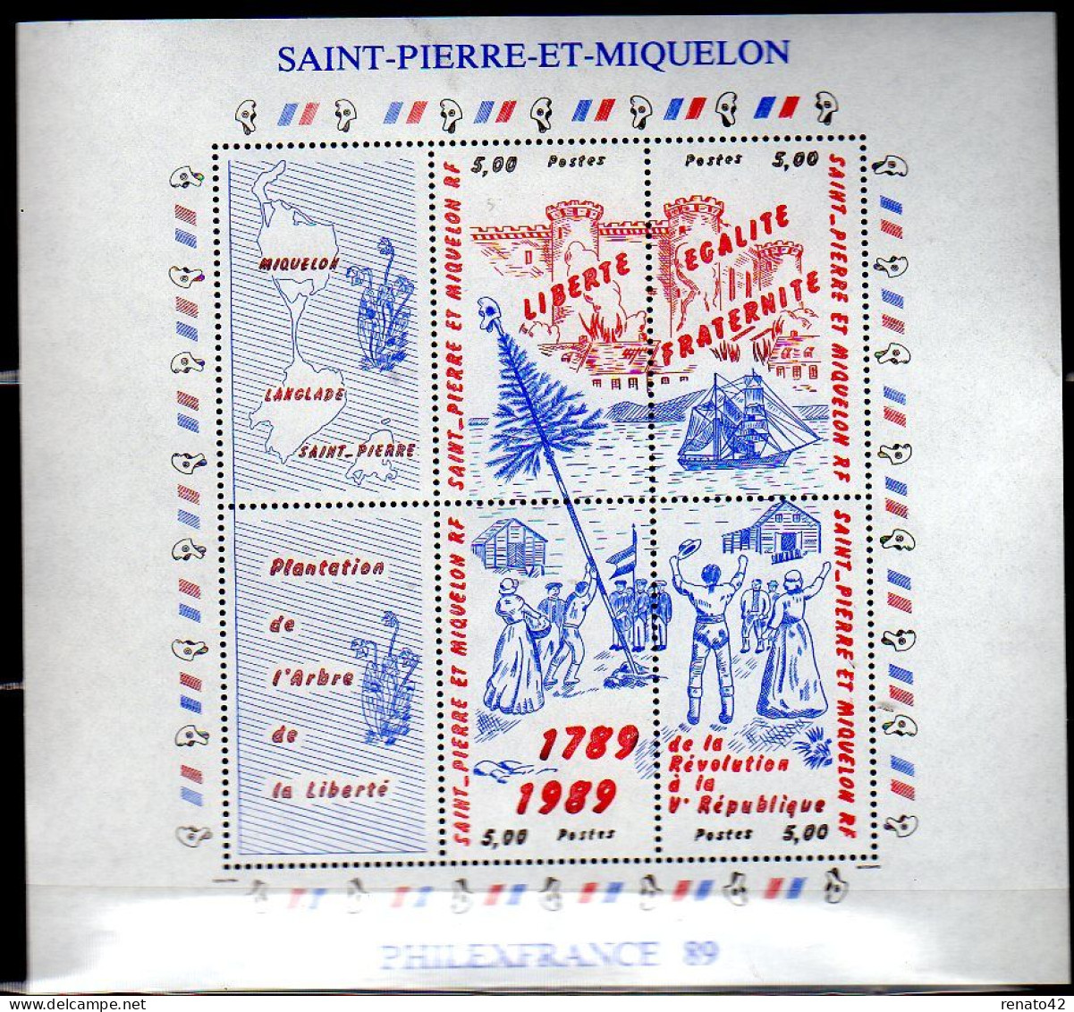 TIMBRES NEUFS LUXE ST PIERRE Et MIQUELON BLOCS FEUILLETS N° 3 - Blocks & Kleinbögen