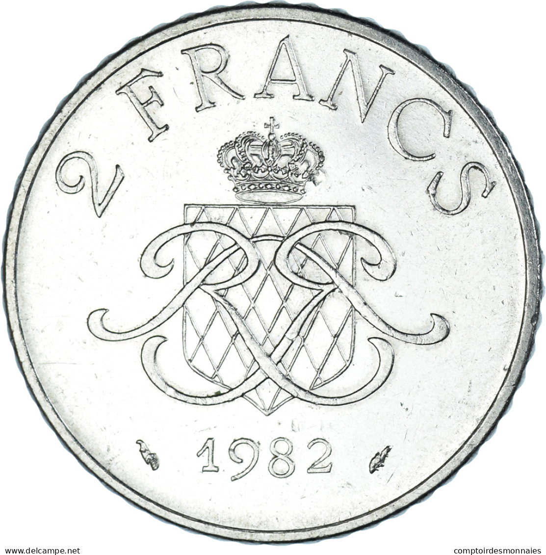 Monnaie, Monaco, Rainier III, 2 Francs, 1982, SUP, Nickel, Gadoury:MC151, KM:157 - 1960-2001 Nouveaux Francs