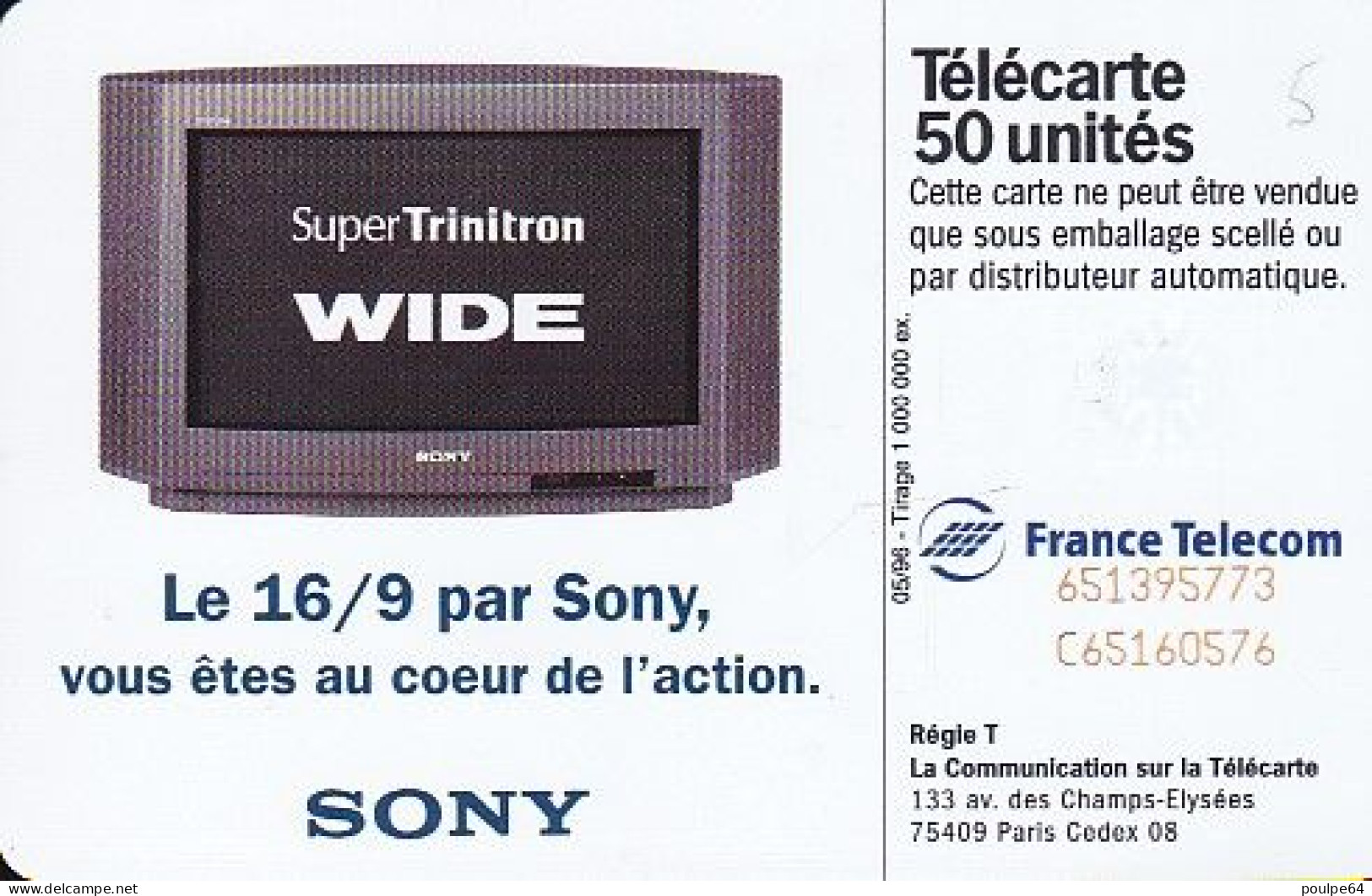 F650 05/1996 - SONY 16/9e - 50 SC7 - 1996