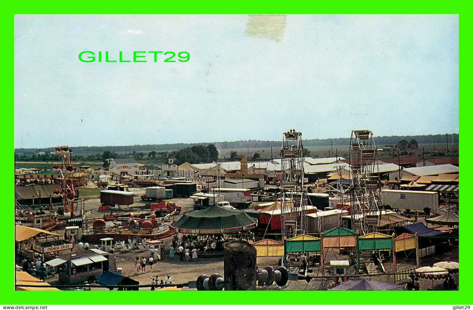 HARRINGTON, DE - AMUSEMENT AREA, KENT & SUSSEX FAIR - TRAVEL IN1965 - PHOTO, F. W. BRUECKMANN - - Autres & Non Classés