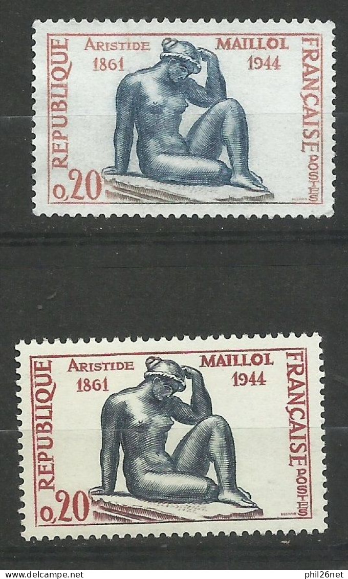 France N°1281 Maillol  Orange Et Gris  Neuf  ( * ) B/TB  Timbre Type Sur Les Scans Pour Comparer Soldé ! ! ! - Neufs