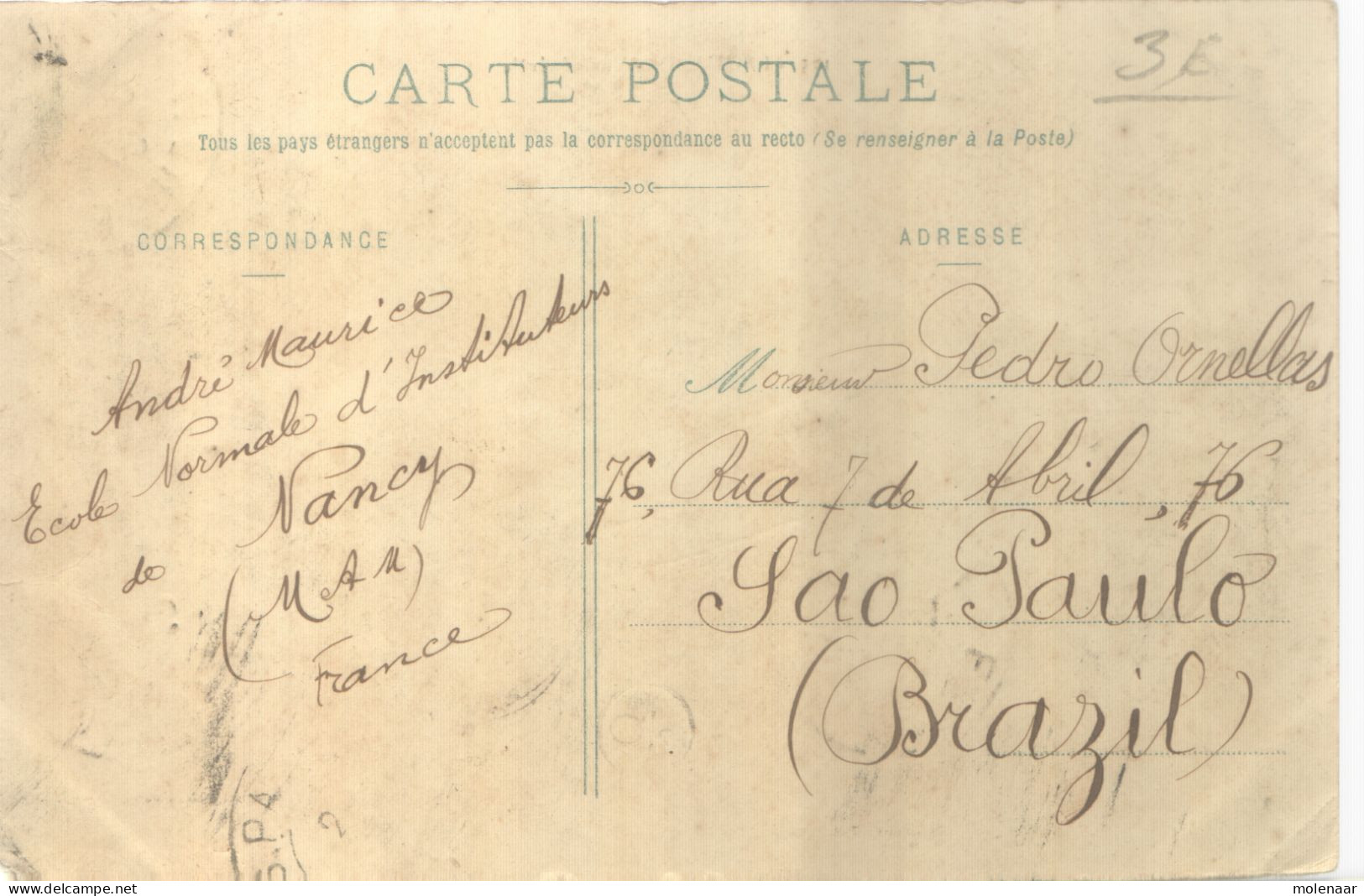 Postkaarten > Europa > Frankrijk > [54] Meurthe Et Moselle > Frouard Vue Generale Gebruikt 1907 (12642) - Frouard