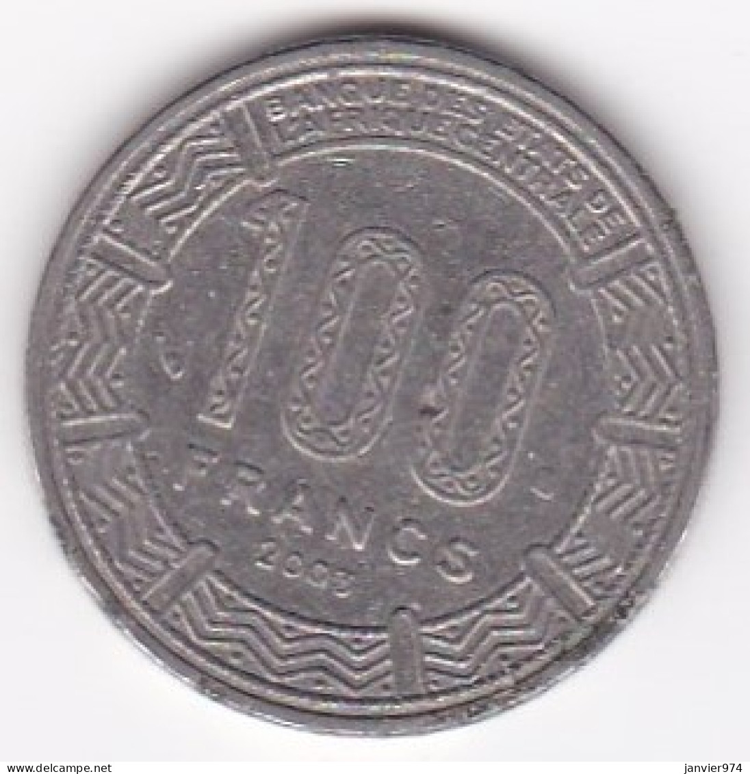 Banque Des Etats De L’Afrique Centrale (B.E.A.C.) 100 Francs 2003, En Nickel, KM# 13 - Sonstige – Afrika