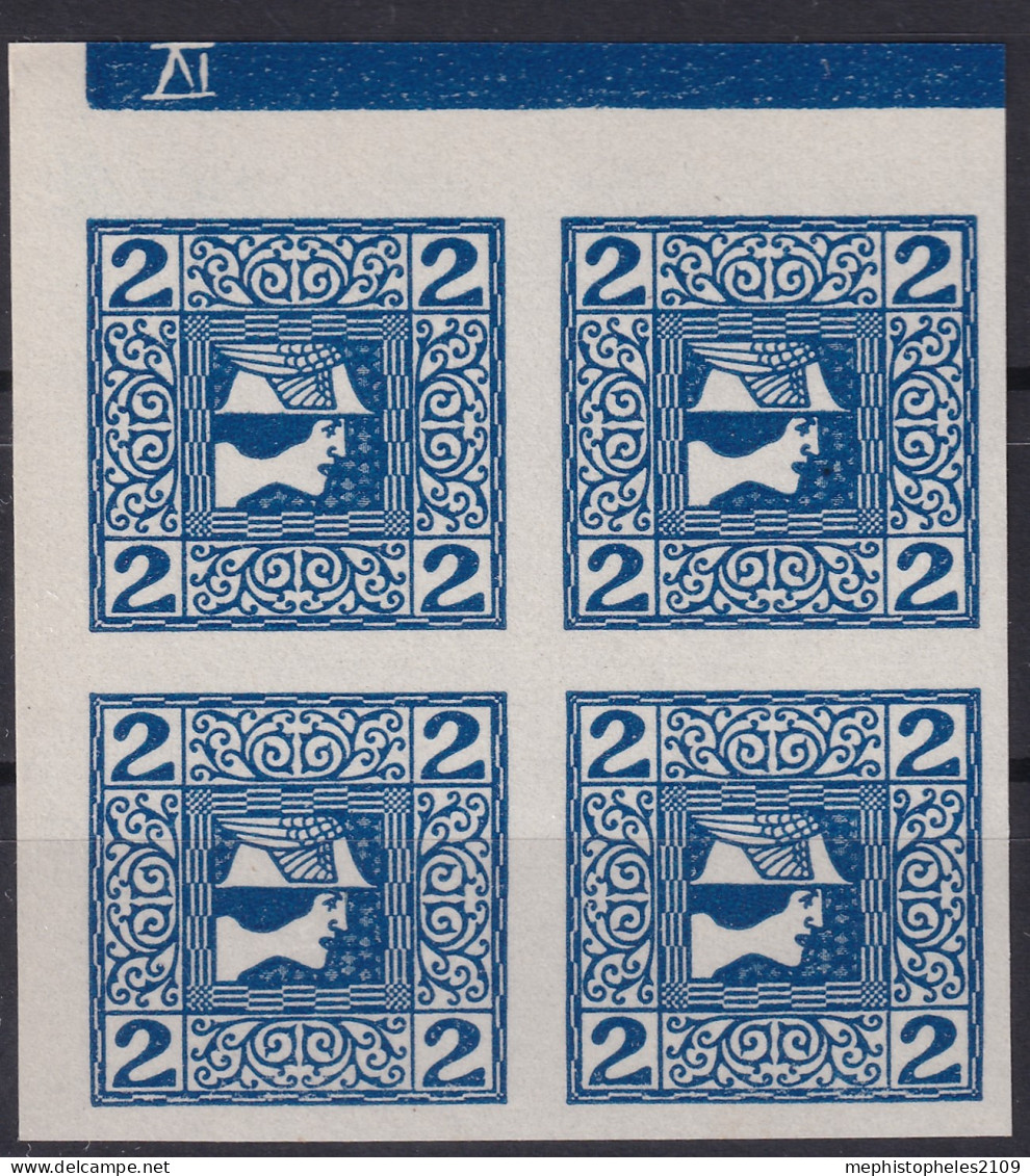 AUSTRIA 1910 - MNH - ANK 157z - Block Of 4 - Neufs