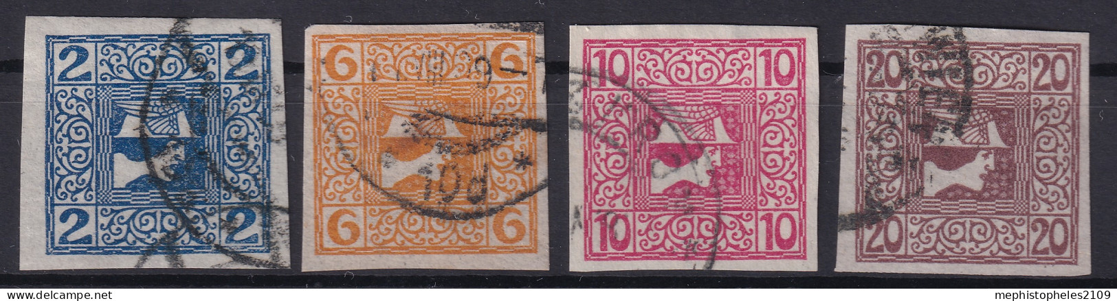 AUSTRIA 1908 - MNH - ANK 157y-160y - Complete Set! - Unused Stamps