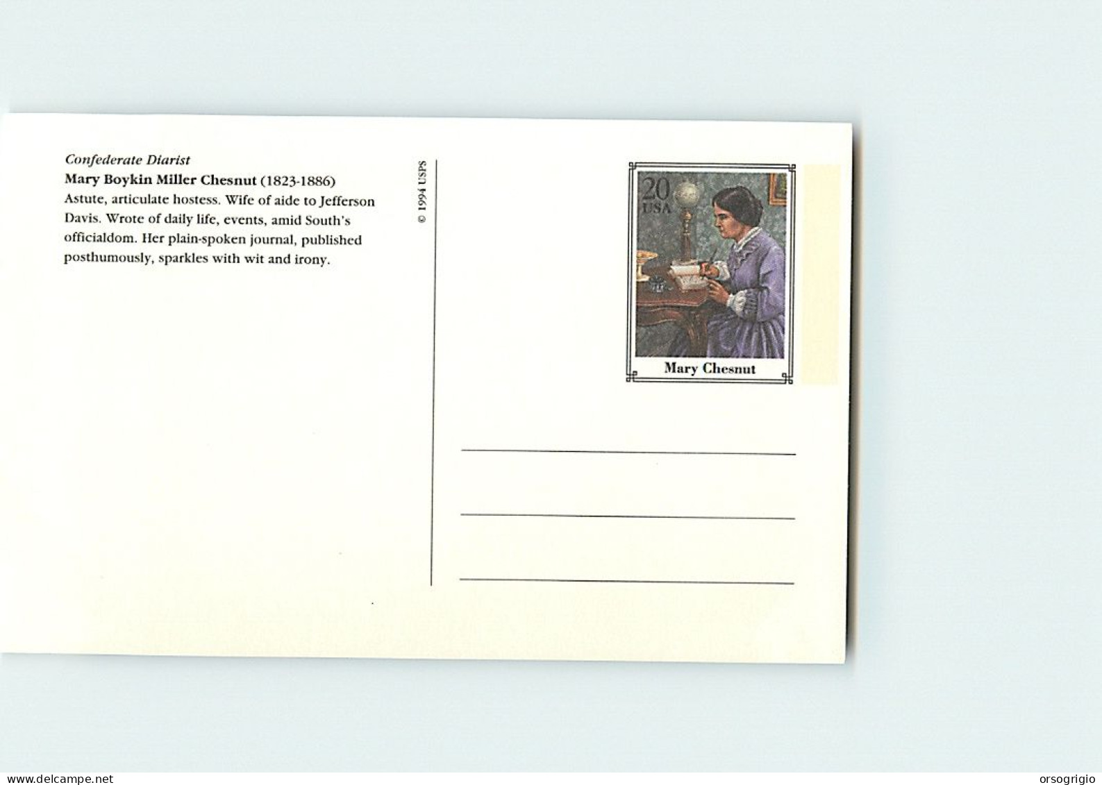 USA - cartolina intero postale - INDIPENDENZA STATI UNITI D'AMERICA -  N° 20 cards