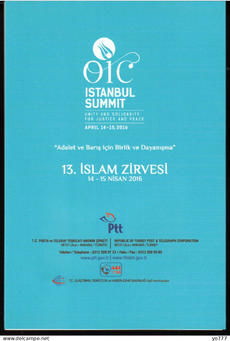 FOL-41 13TH ISLAMIC SUMMIT PORTFOLIO SPECIAL SHEET WITH NUMBER - Islam