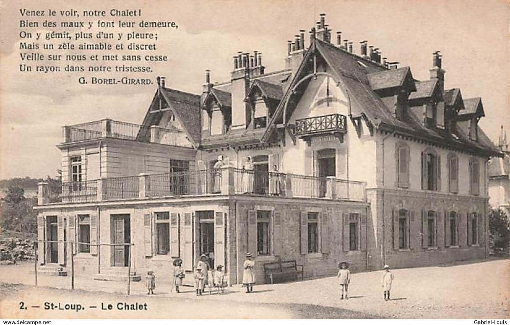 St Loup Le Chalet Animée 1908 - Pompaples