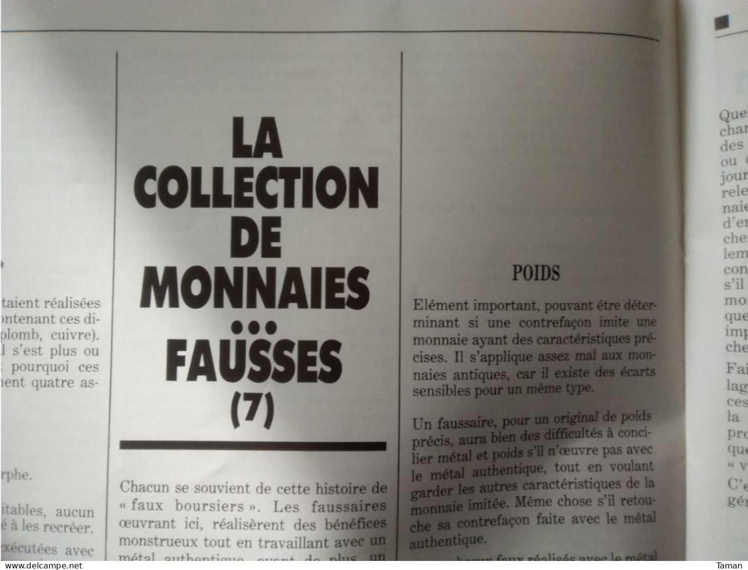 Numismatique & change - Monnaies fausses - Notre Franc - Victor Hugo - 10 F - Les 5 F des révolutions