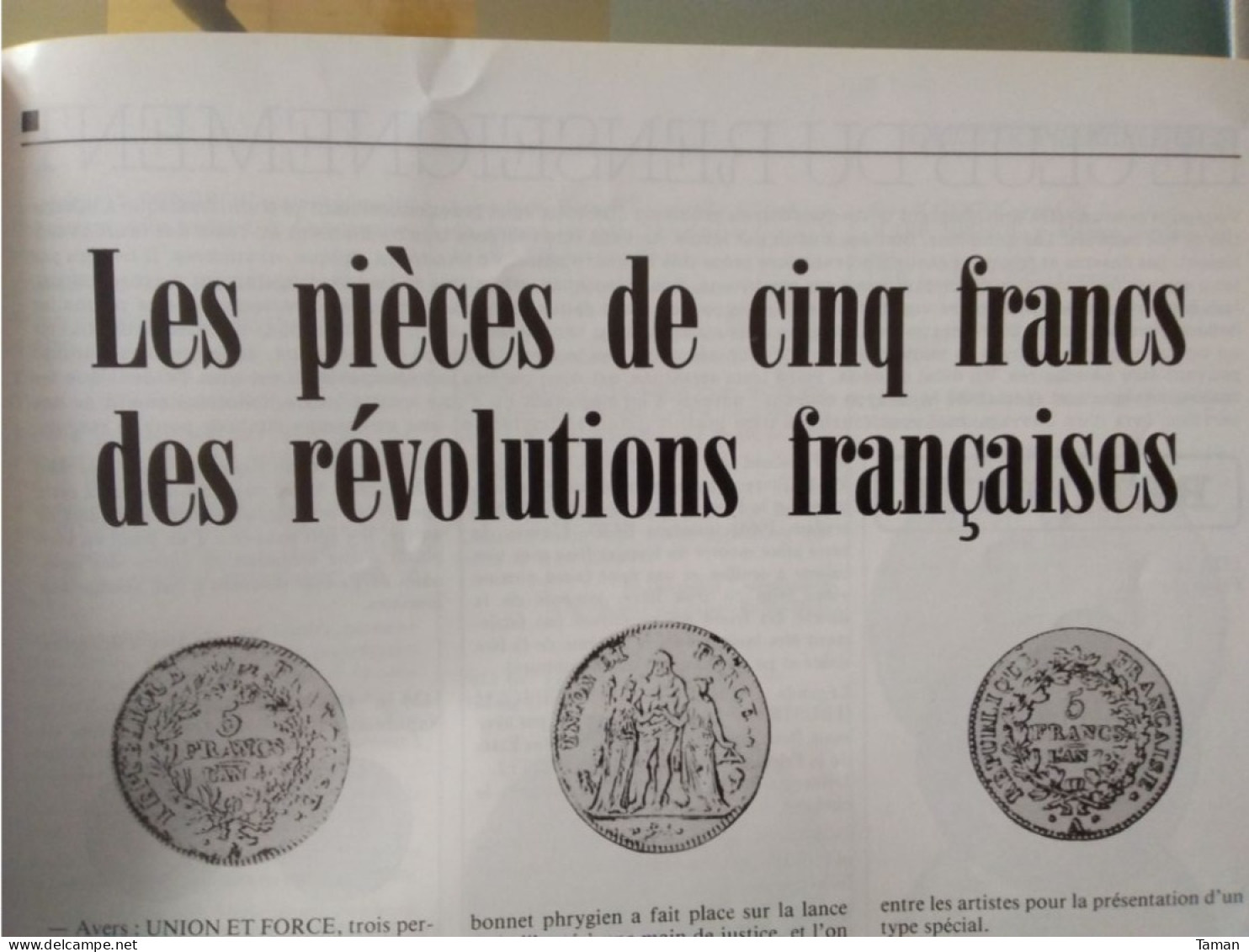 Numismatique & change - Monnaies fausses - Notre Franc - Victor Hugo - 10 F - Les 5 F des révolutions