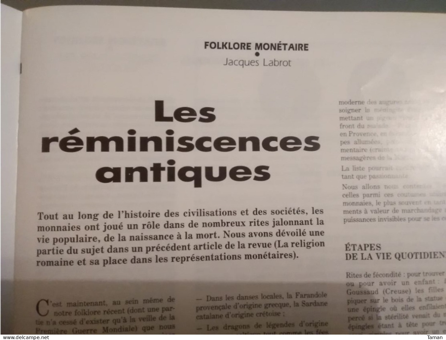 Numismatique & Change - République 1848 - Les Monnaies Antiques - Französisch