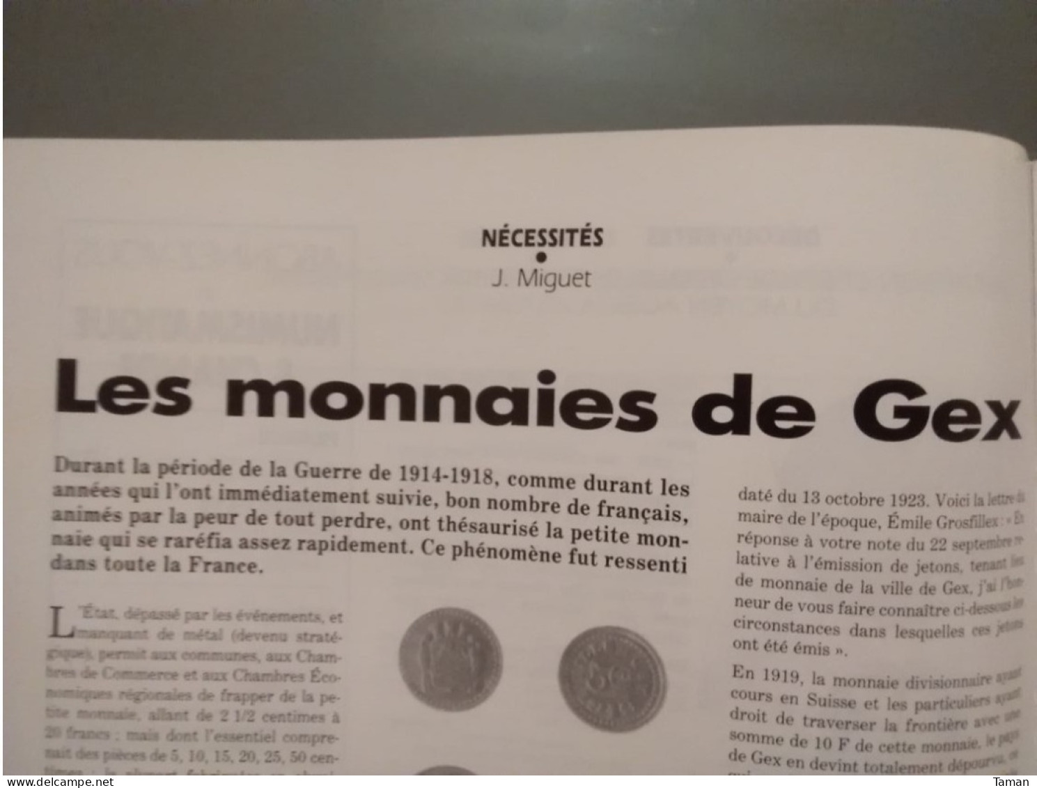 Numismatique & Change - Méreaux Du Moyen Age - Gex - Satirique Et Satyrique - Canada Olympique - Banque De Law - Francese