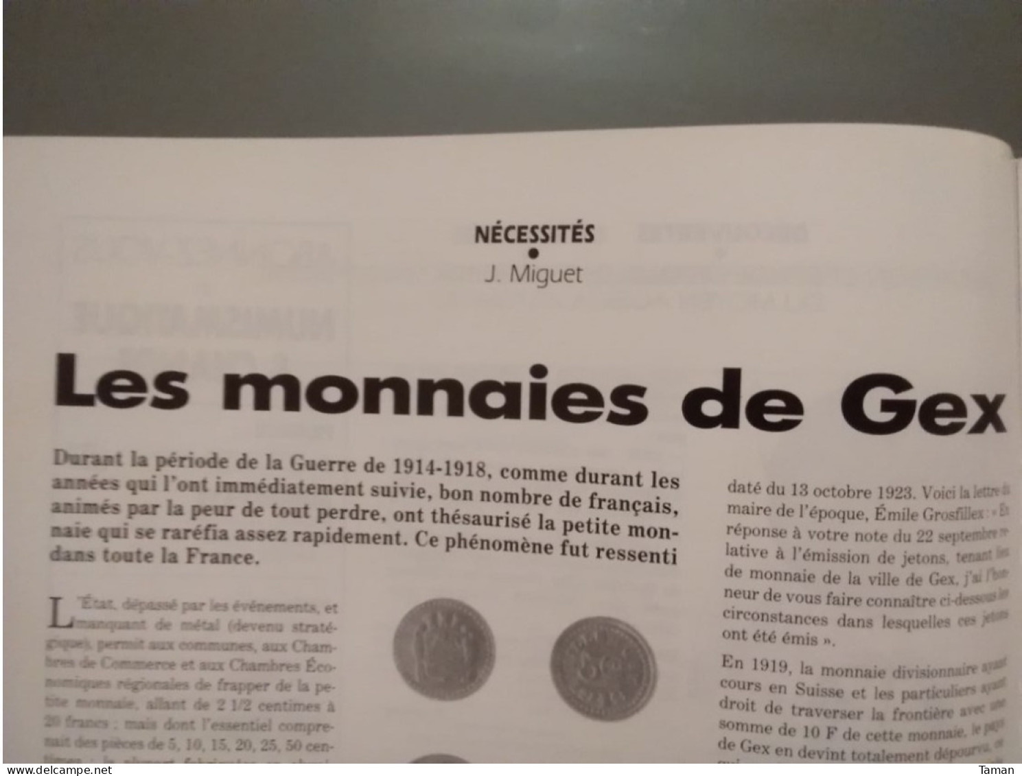 Numismatique & Change - Méreaux Du Moyen Age - Gex - Satirique Et Satyrique - Canada Olympique - Banque De Law - Français