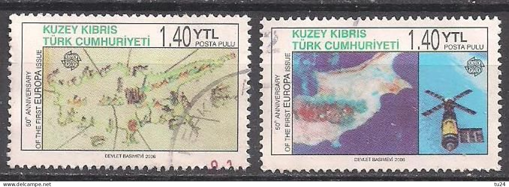 Zypern Türk. (2006)  Mi.Nr.  630 + 631  Gest. / Used (10he01) - Usados