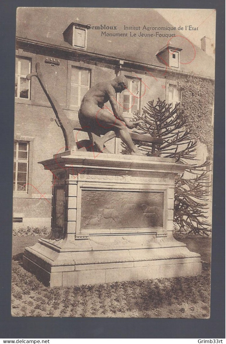Gembloux - Institut Agronomique De L'Etat - Monument Le Jeune-Fouquet - Postkaart - Gembloux