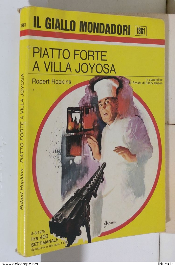 I116893 Classici Giallo Mondadori 1361 - R Hopkins - Piatto Forte A Villa Joyosa - Krimis