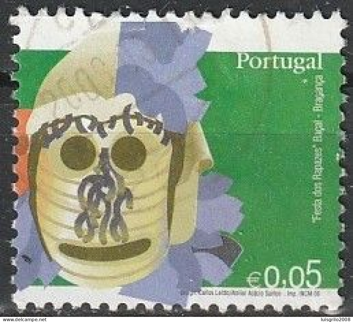 Portugal, 2006 - Máscaras De Portugal, €0,05 -|- Mundifil - 3422 - Usati