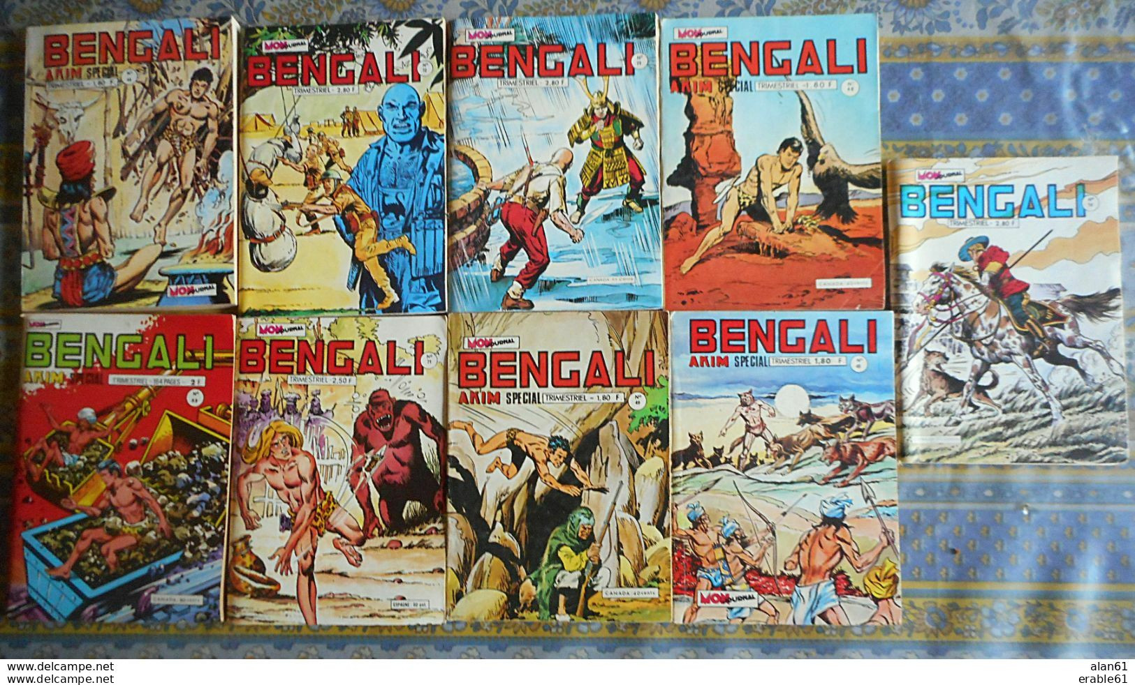 Lot De 9 BENGALI N° 44 - 45 - 48 - 49 - 53 - 71 - 72 - 73 - 74 MON JOURNAL BON ETAT - Bengali