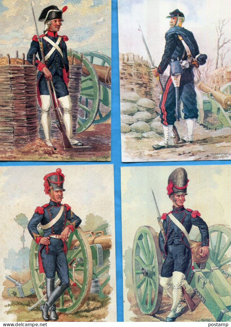 4 SUPERBES  Cartes Neuves "DRAGUIGNAN"musée Du Canon  Et Artilleries-1775+1870+1815+1805 - Verzamelingen & Kavels