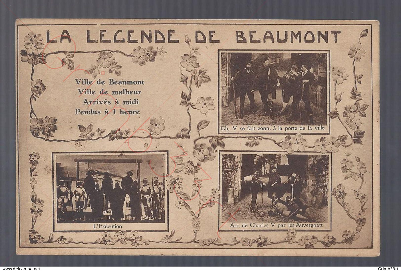 Beaumont - La Legende De Beaumont - Postkaart - Beaumont