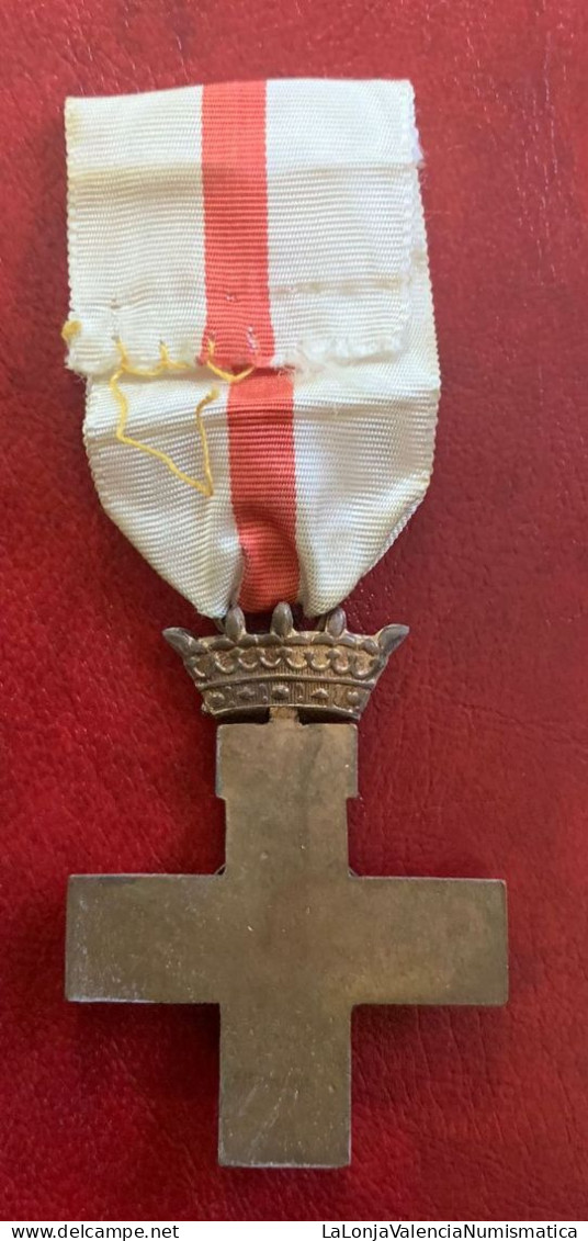 España Medalla Franco Cruz 1ª Clase Distintivo Blanco 1938 - 1975 - Sonstige & Ohne Zuordnung