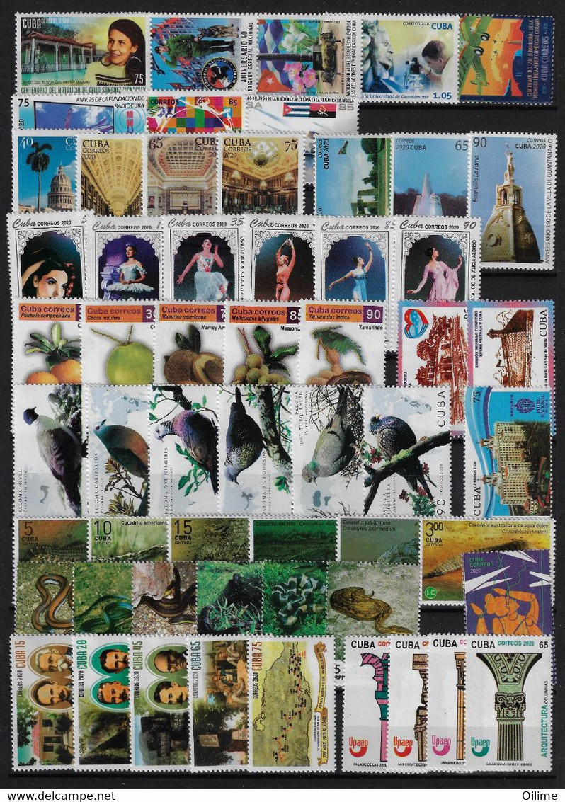 CUBA 2020. EMISIONES DE 2020. MNH - Años Completos