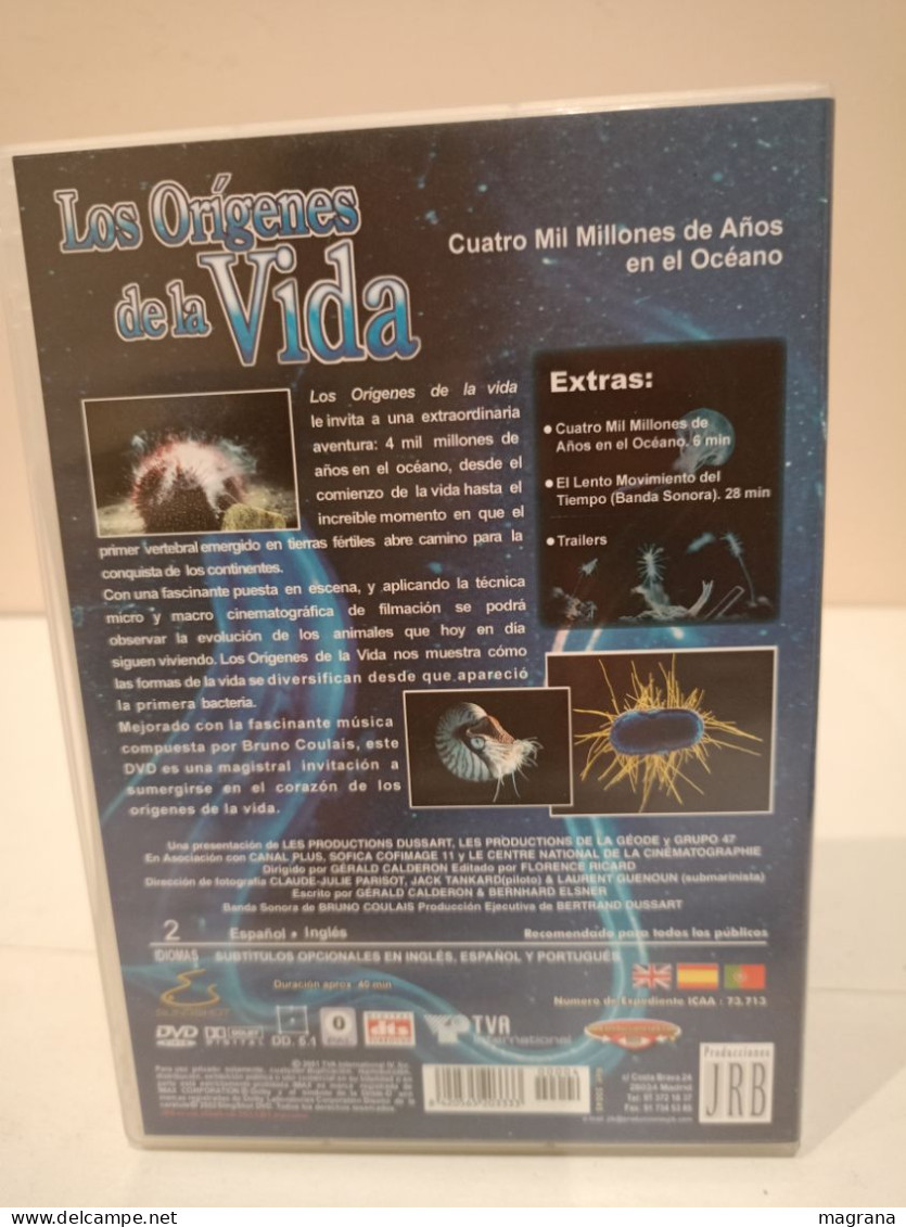 Película DVD. Los Orígenes De La Vida. Cuatro Mil Millones De Años En El Océano. IMAX. 2001. - Documentaires