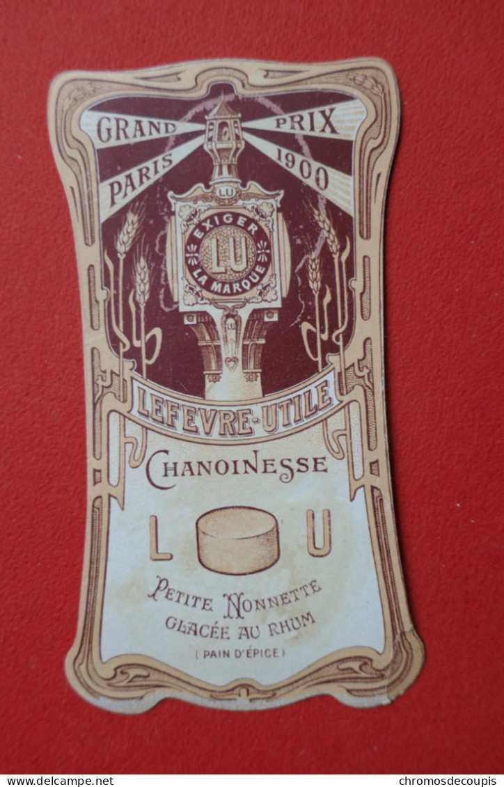 Chromo  LU  Lefevre -Utile  Osselet   Art Nouveau  Style Viennois 1900 Chanoinesses - Lu