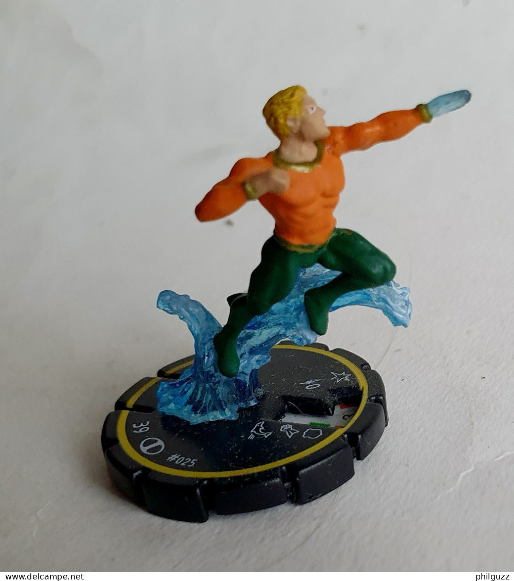 FIGURINE HEROCLIX DC AQUAMAN Rareté 3 Socle JAUNE - Batman