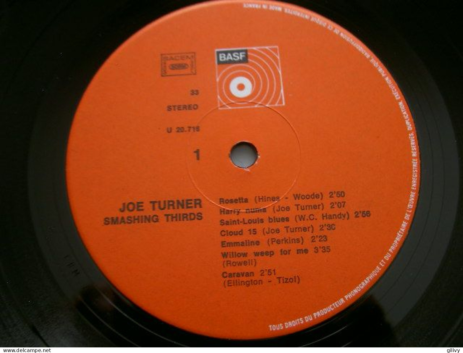 JOE TURNER : " Smashing Thirds " - Jazz