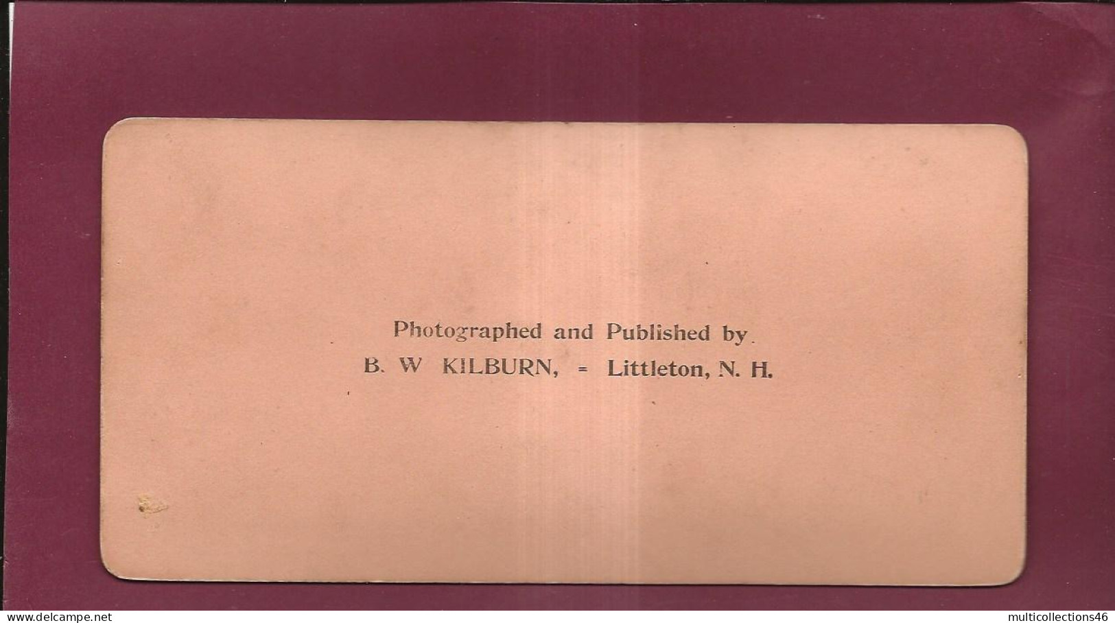 131123 - PHOTO STEREO 1900 BW KILBURN LITTLETON NH - ETATS UNIS UNITED STATES - NEW YORK Broadway - Broadway
