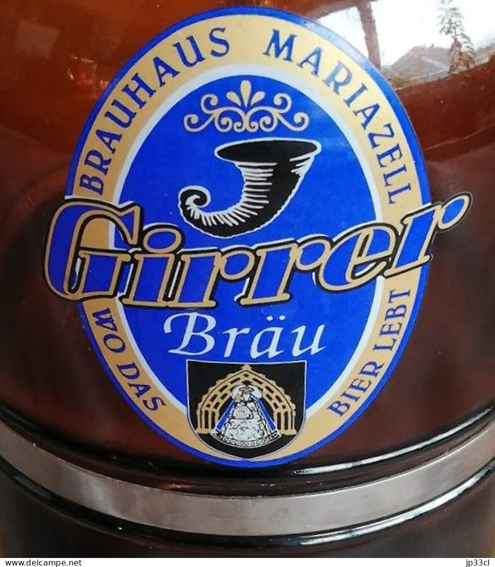 Bouteille Géante (Flasche, 2 Litres) De La Bière Girrer Bräu (Bräuhaus Mariazell), Autriche (Bouteille Vide !) - Birra