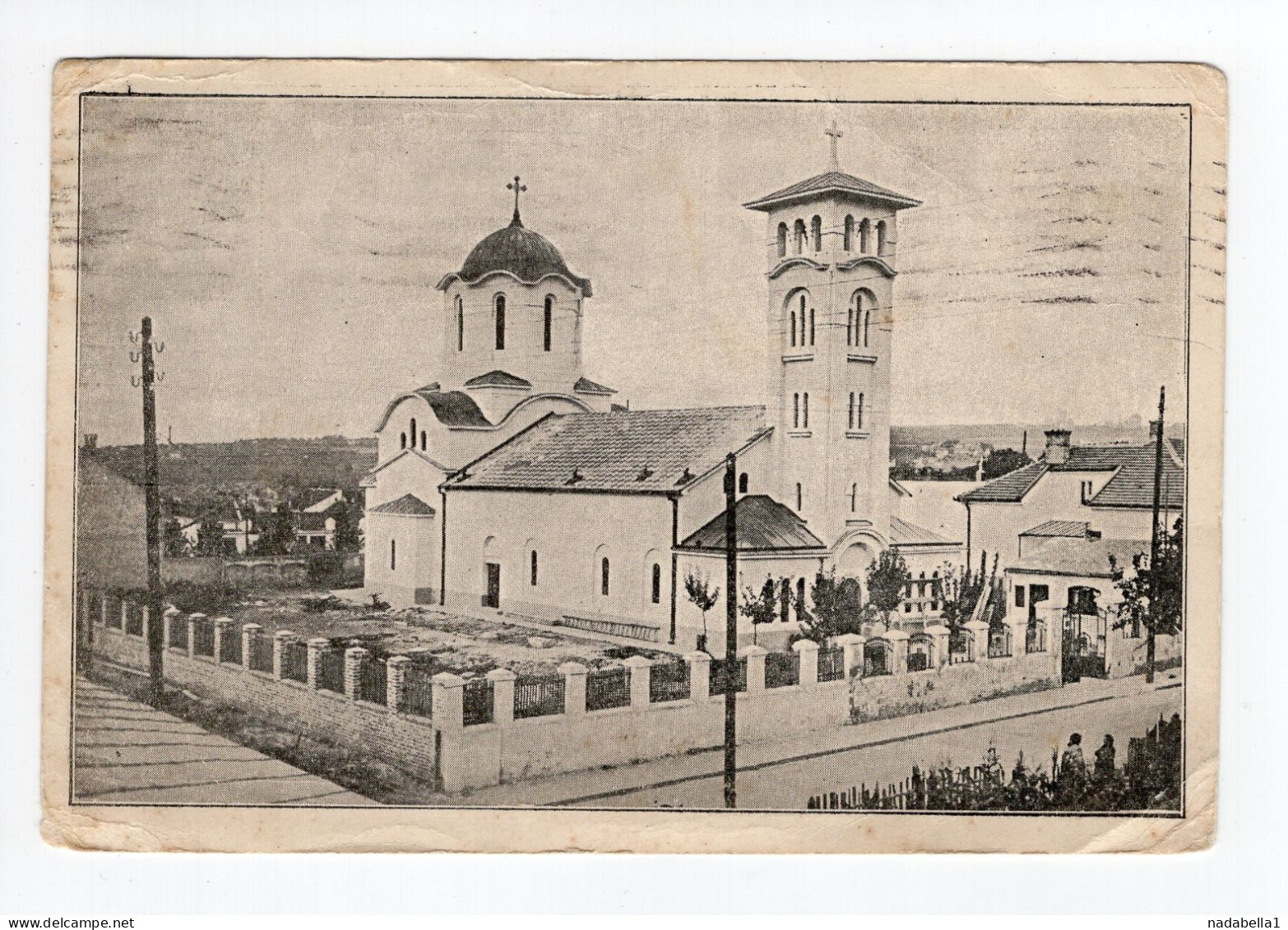 1930. KINGDOM OF YUGOSLAVIA,SERBIA,BELGRADE,ST. MARY'S CATHOLIC CHURCH,POSTCARD,USED - Yougoslavie