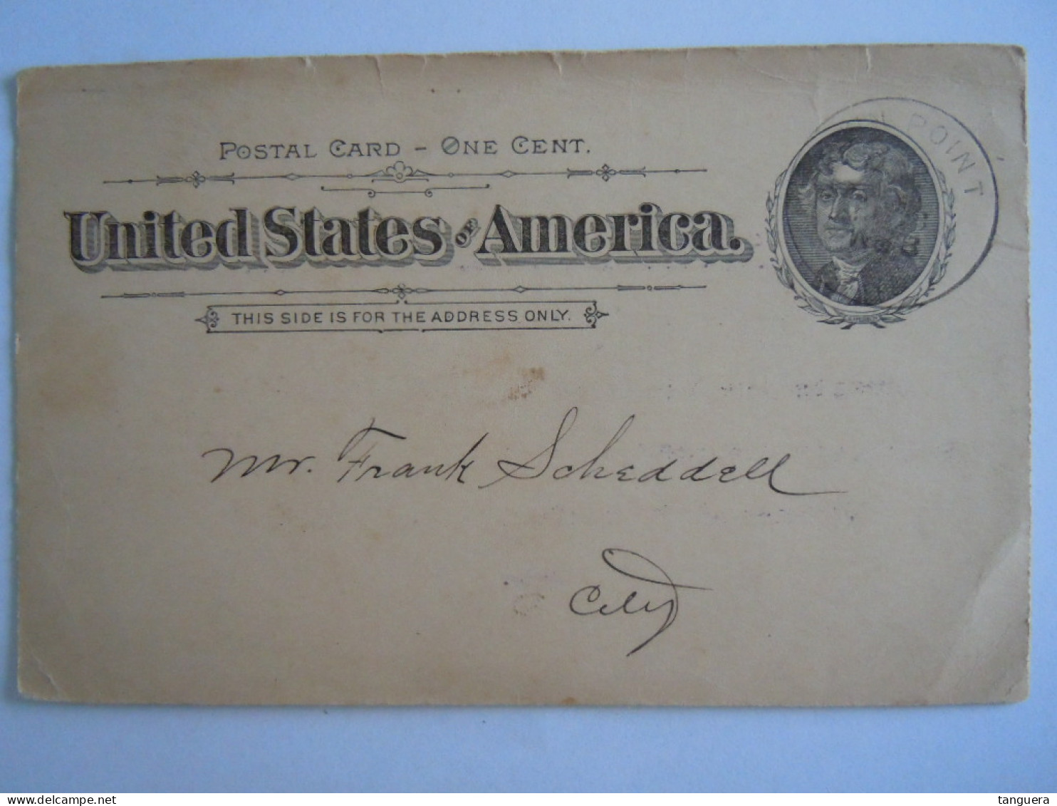 USA  1898 Scott UX12 Postal Card Invitation Reception Tendered To The Vaudeville Company Entier Ganzsache - ...-1900