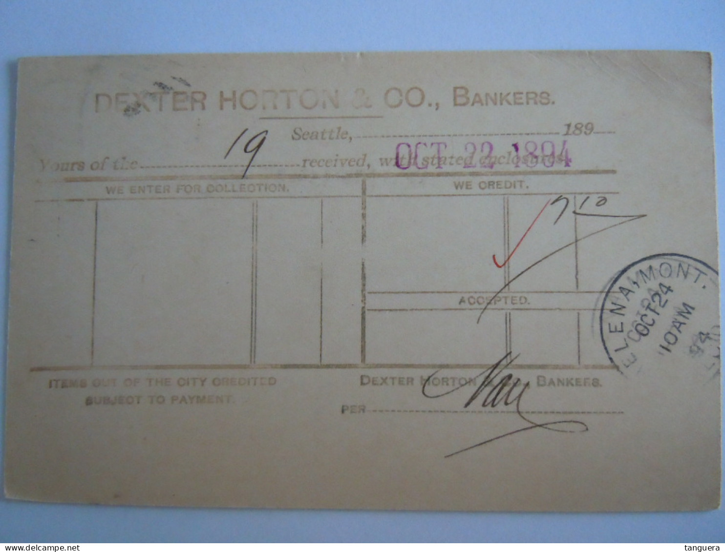 USA Oct 1894 Scott UX12 Postal Card Seatle To Helena Mont Entier Ganzsache - ...-1900