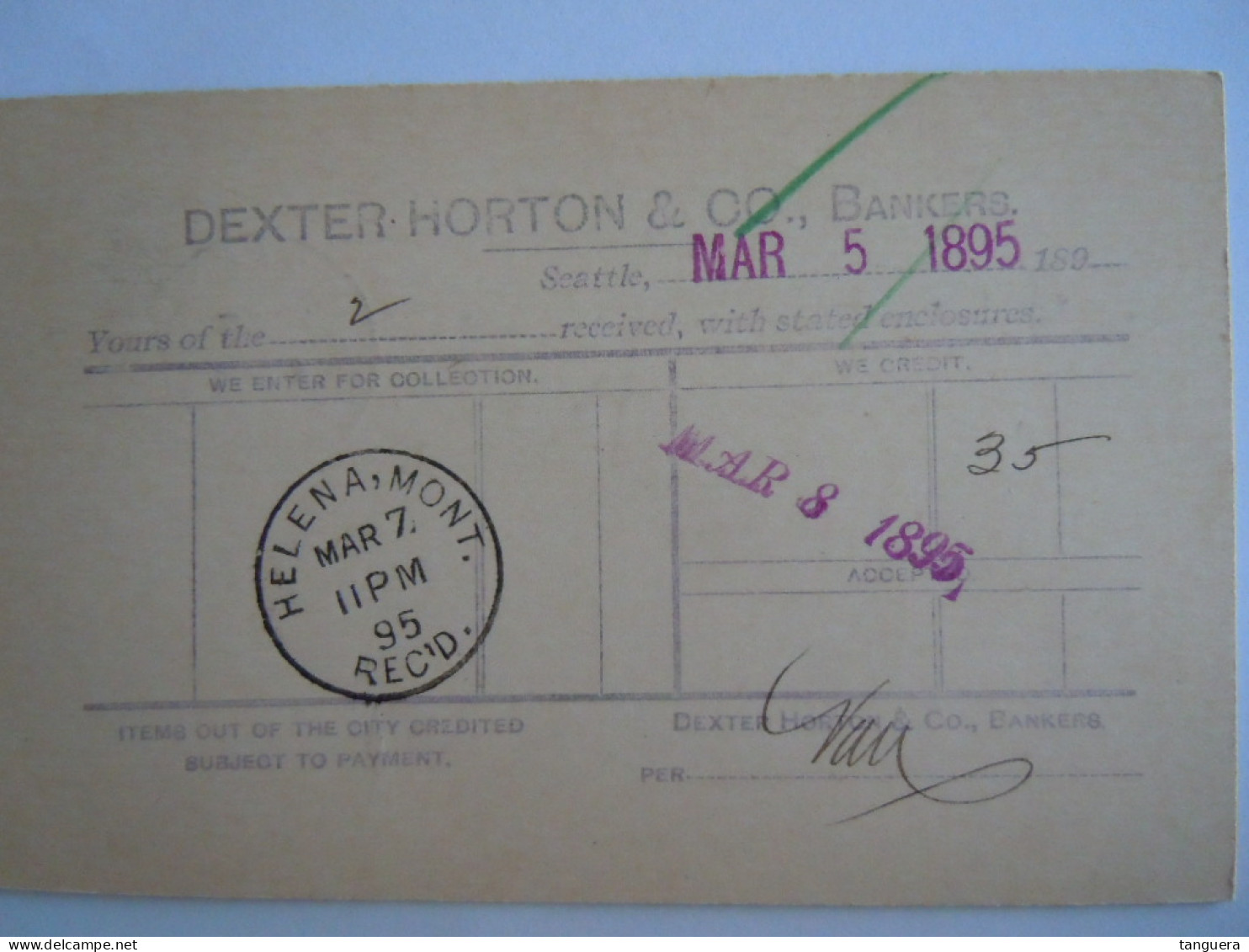 USA Mar 1895 Scott UX12 Postal Card Seattle To Helena Mont Entier Ganzsache - ...-1900