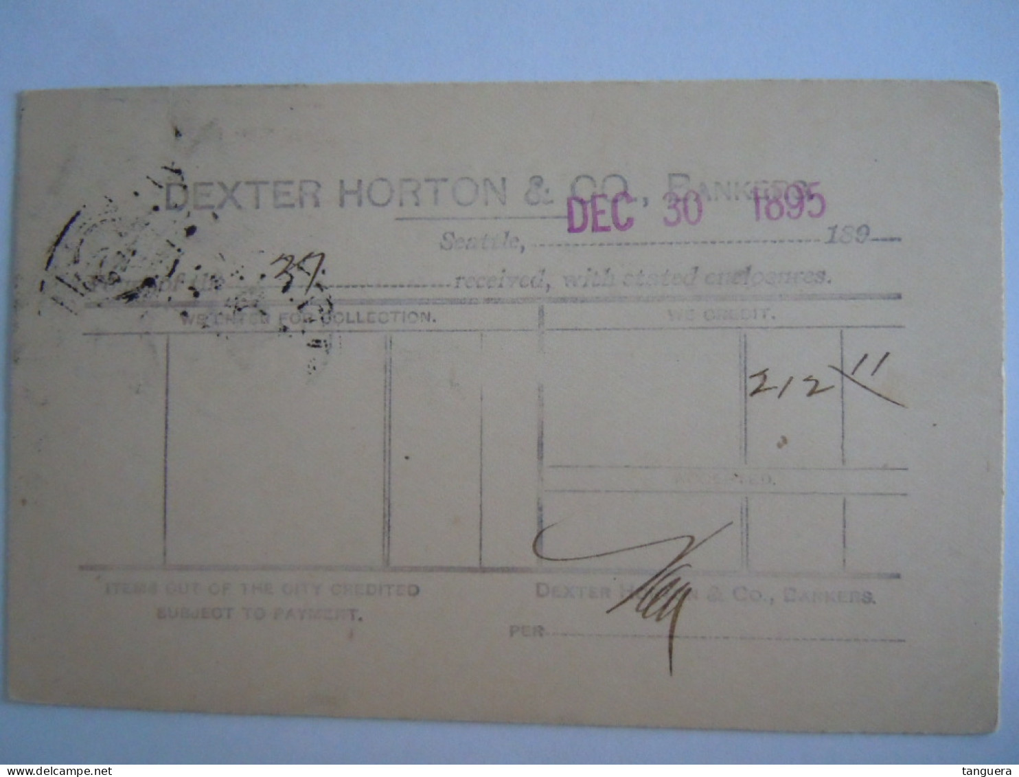 USA Dec 1895 Scott UX12 Postal Card Seattle To Helena Mont Entier Ganzsache - ...-1900