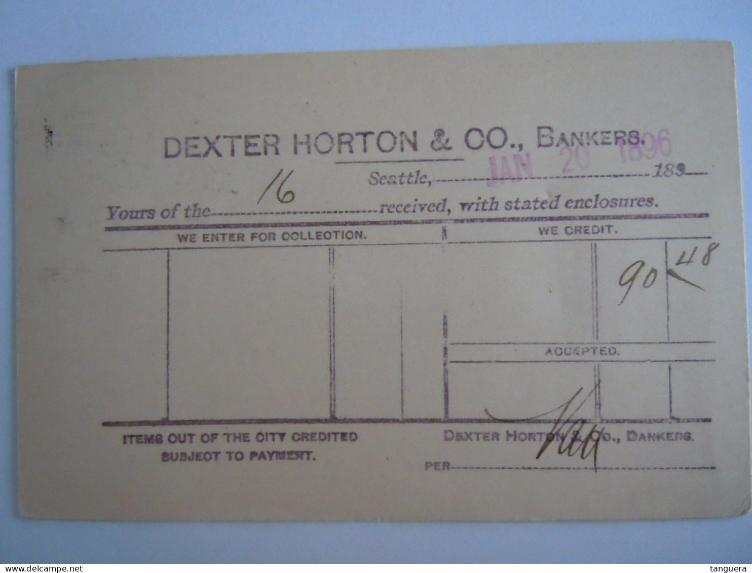 USA Jan 1896 Scott UX12 Postal Card Seattle To Helena Mont Entier Ganzsache - ...-1900