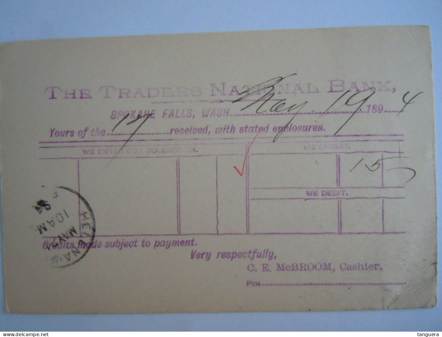USA May 1894 Scott UX12 Postal Card Spokane Falls, Wash To Helena, Mont Entier Ganzsache - ...-1900