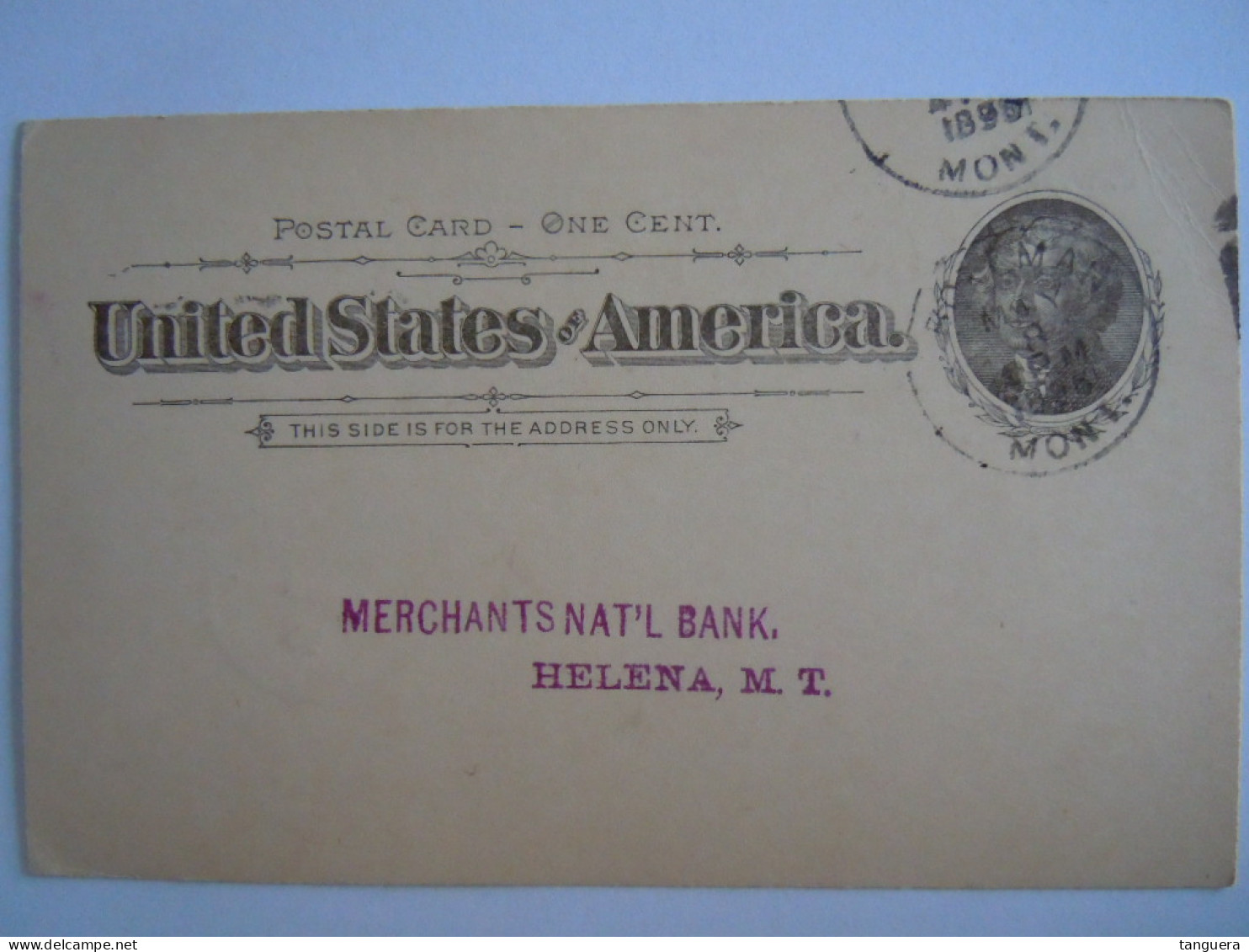 USA May 1896 Scott UX12 Postal Card Bozeman, Mont To Helena, Mont Entier Ganzsache - ...-1900