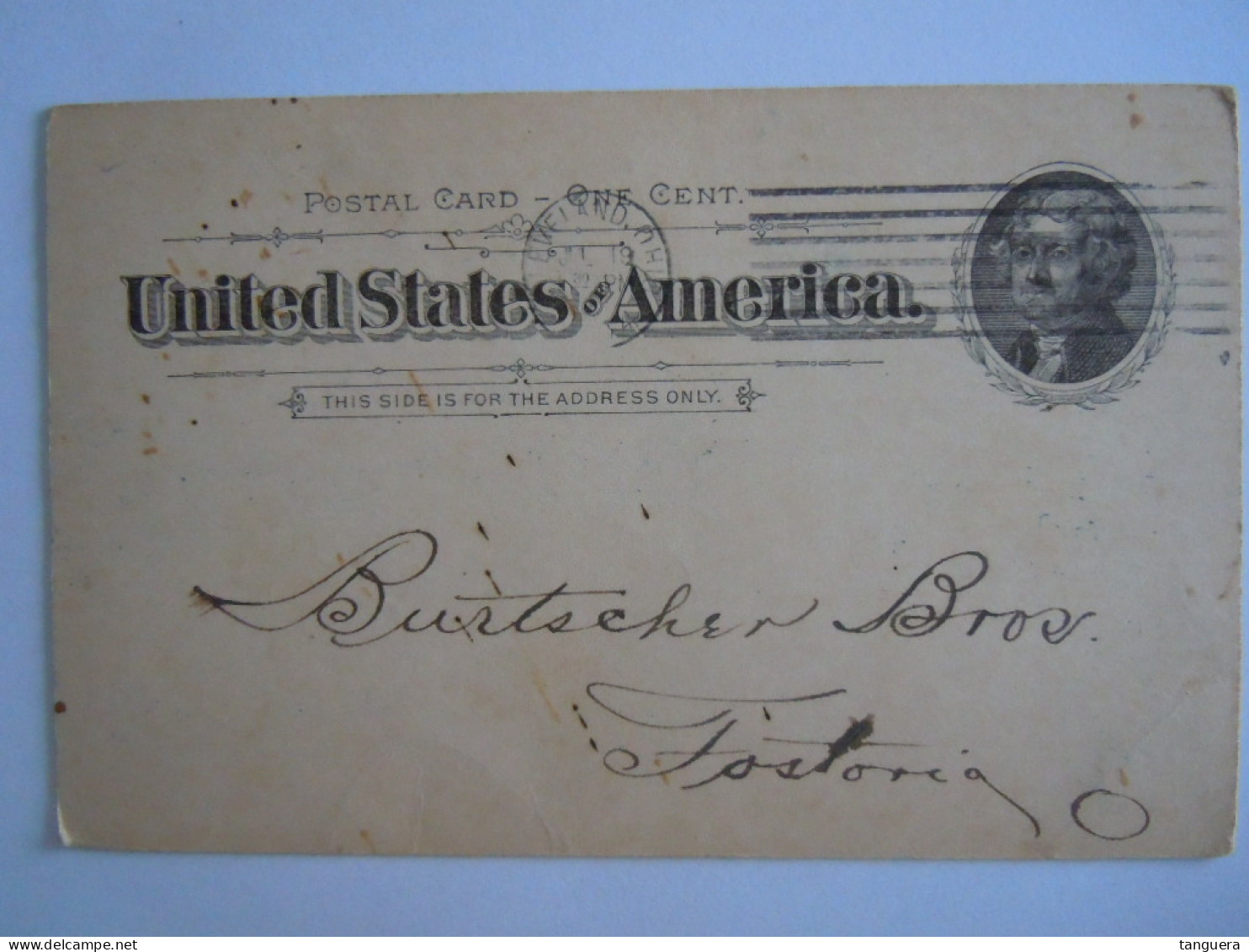 USA Jul 1894 Scott UX12 Postal Card Fruit And Veg Company Cleveland, Ohio To Burtscher Fostoria Entier Ganzsache - ...-1900