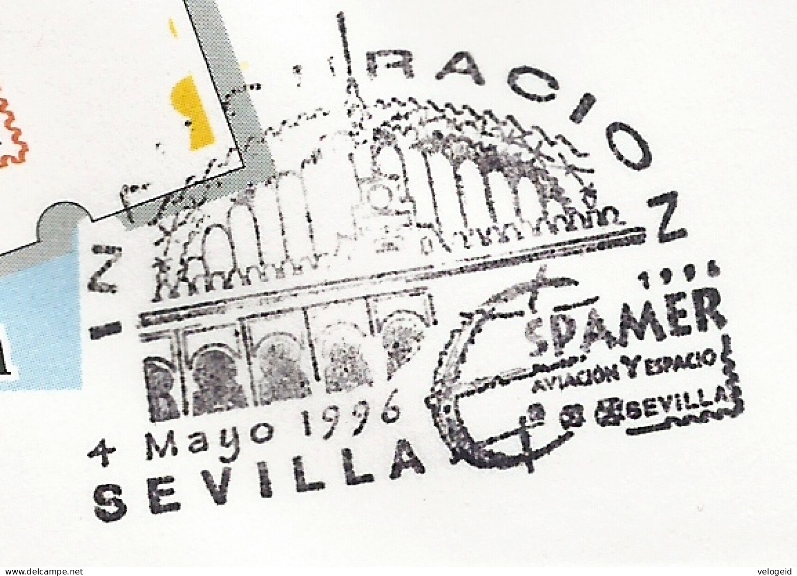 España. Spain. 1996. ESPAMER '96. Aviacion Y Espacio. Sevilla - Frankeermachines (EMA)