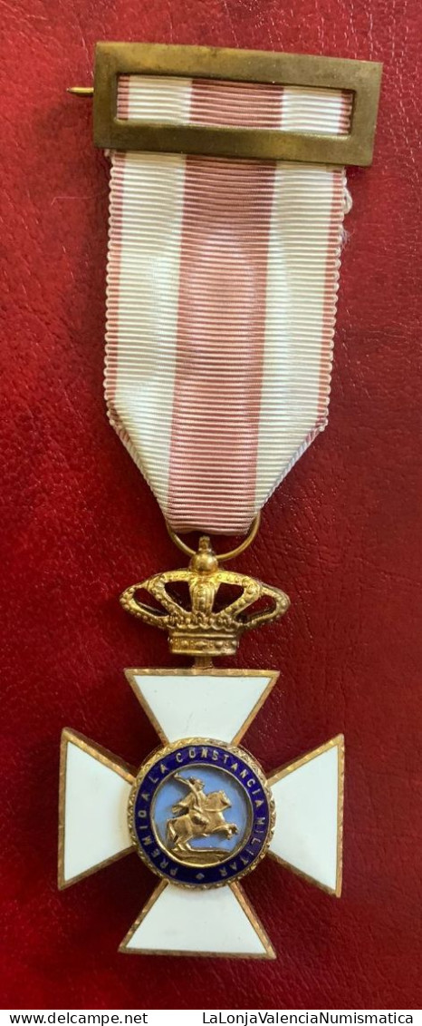 España Medalla Alfonso XIII Cruz De San Hermenegildo Constancia Oficiales - Autres & Non Classés