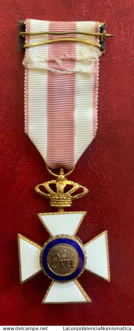 España Medalla Alfonso XIII Cruz De San Hermenegildo Constancia Oficiales - Sonstige & Ohne Zuordnung