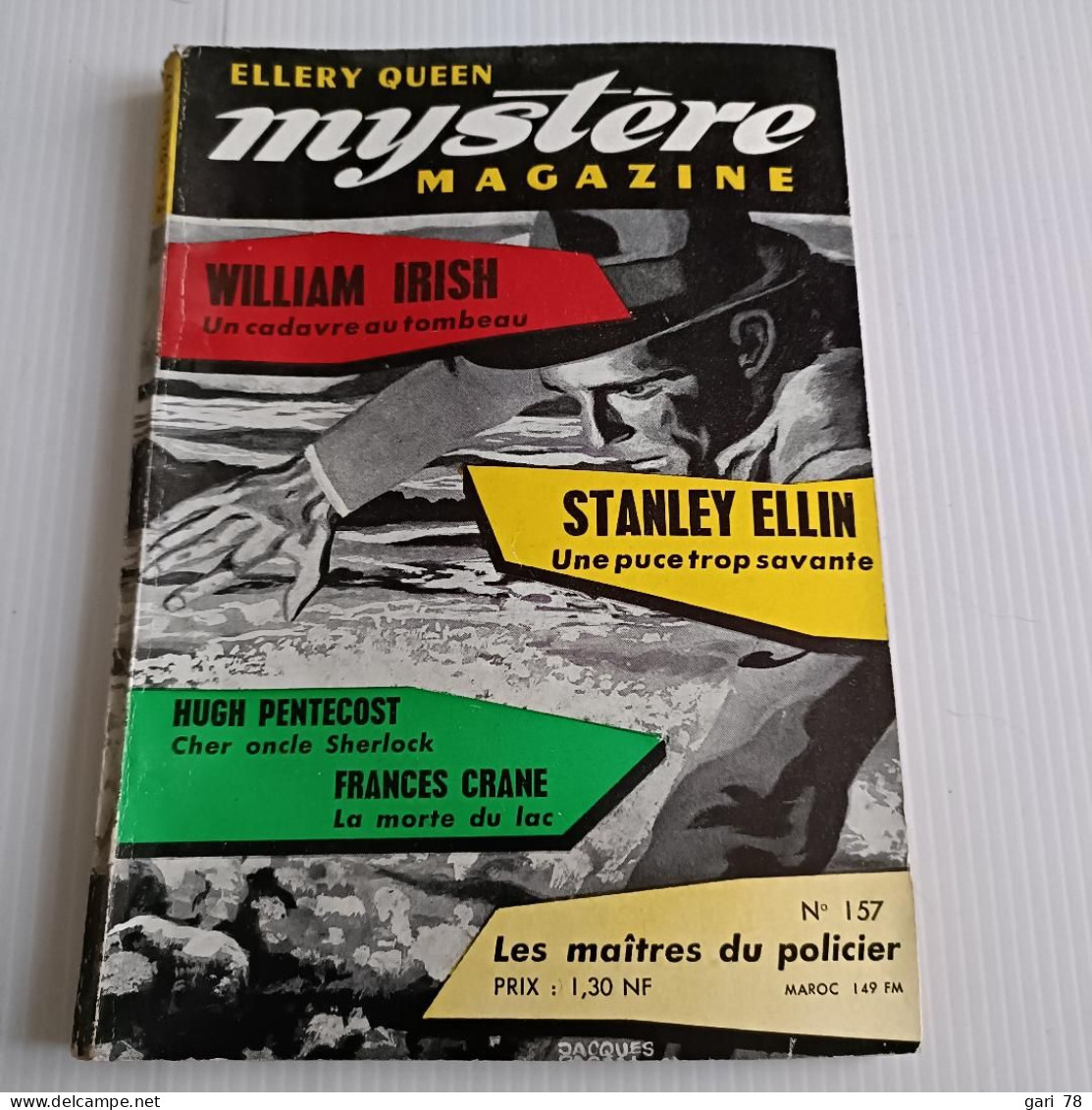 ELLERY QUEEN " MYSTERE-MAGAZINE "  N° 157 - Février 1961 - William Irish - Stanley Ellin Etc - Opta - Ellery Queen Magazine