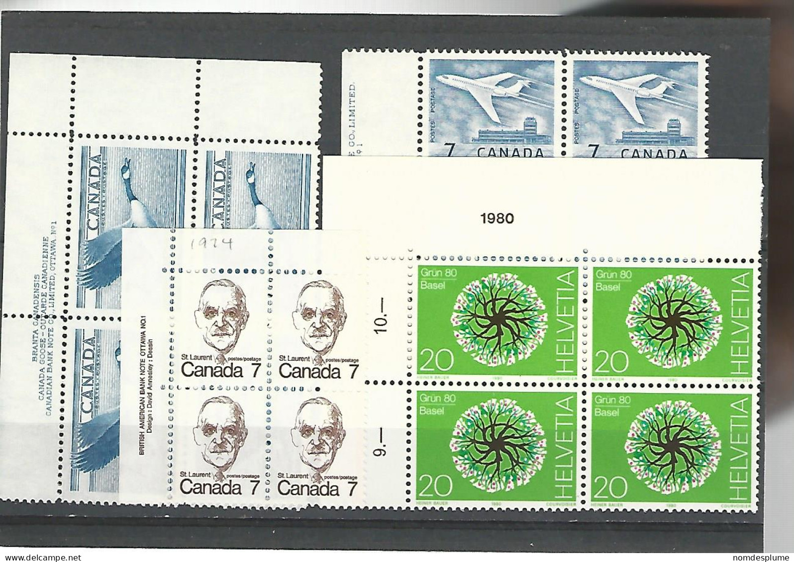 54450 ) Collection Canada Block Switzerland - Hojas Bloque