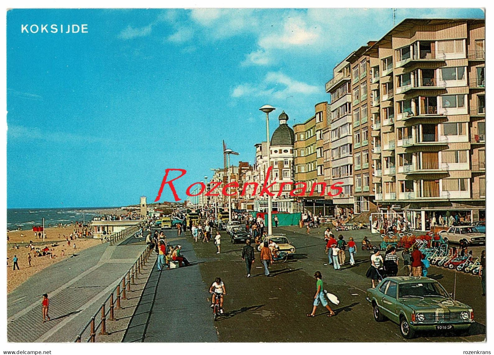 Koksijde Strand En Zeedijk Vintage Retro Car Voiture Auto Ford Taunus - Koksijde